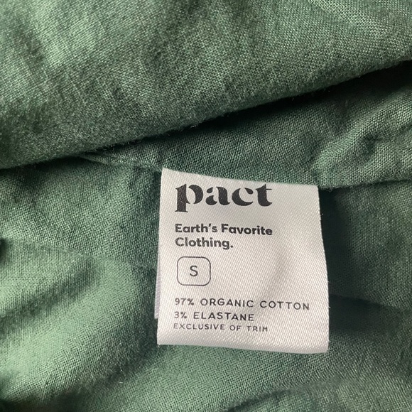NWT pact Woven Twill Safari Jacket in Hunter Green - Small - Picture 8 of 9